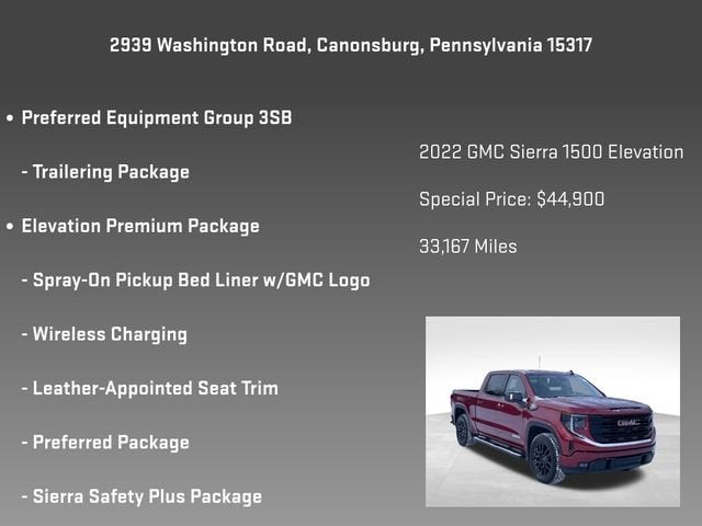 2022 GMC Sierra 1500 Elevation