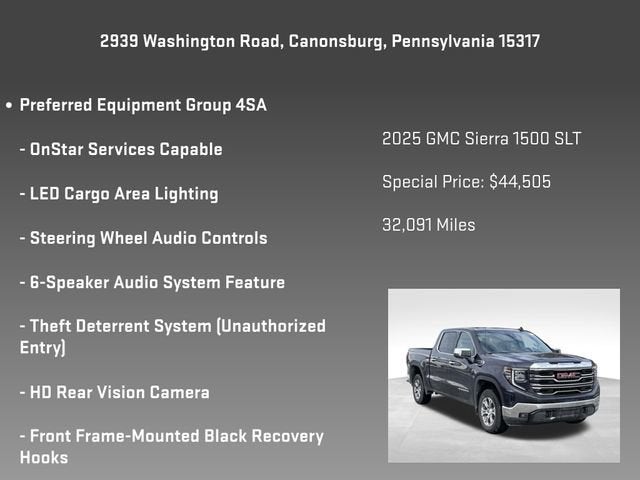 2025 GMC Sierra 1500 SLT