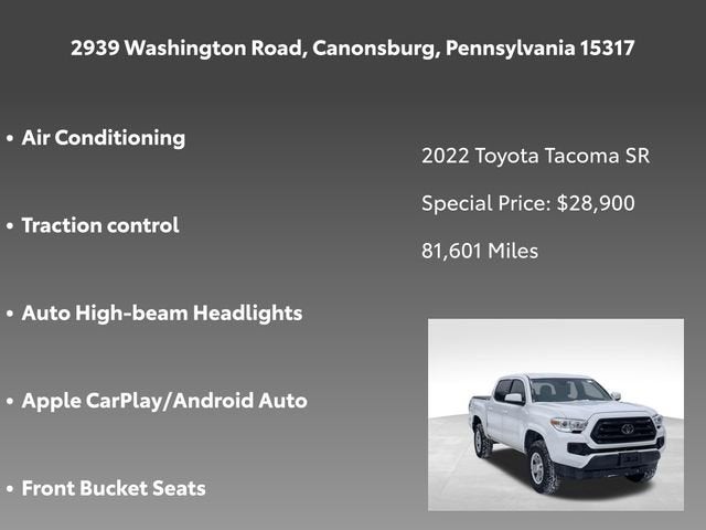 2022 Toyota Tacoma SR V6