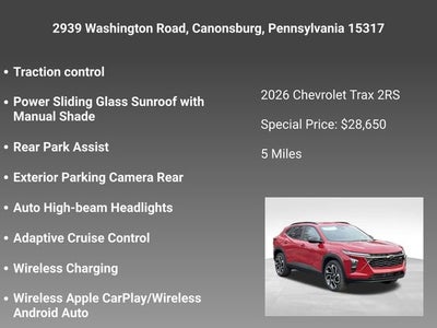 2026 Chevrolet Trax 2RS