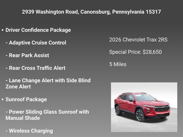 2026 Chevrolet Trax 2RS