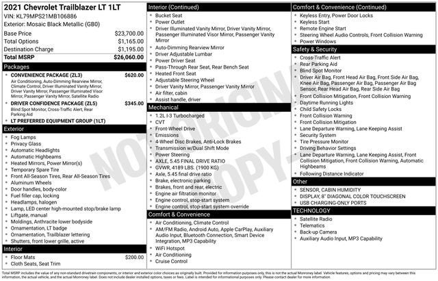 2021 Chevrolet Trailblazer LT