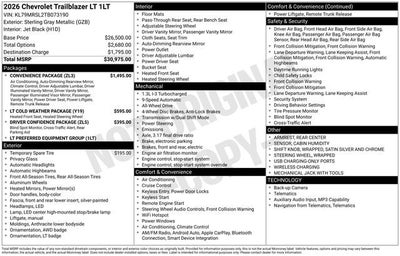 2026 Chevrolet Trailblazer LT