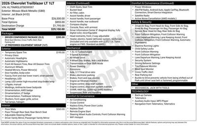 2026 Chevrolet Trailblazer LT