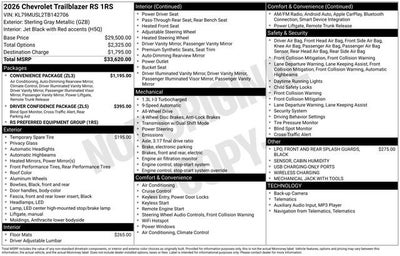 2026 Chevrolet Trailblazer RS