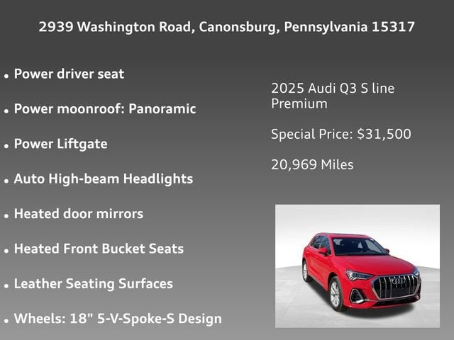 2025 Audi Q3 S line Premium