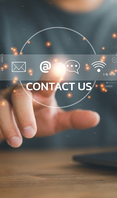 Contact us animated image